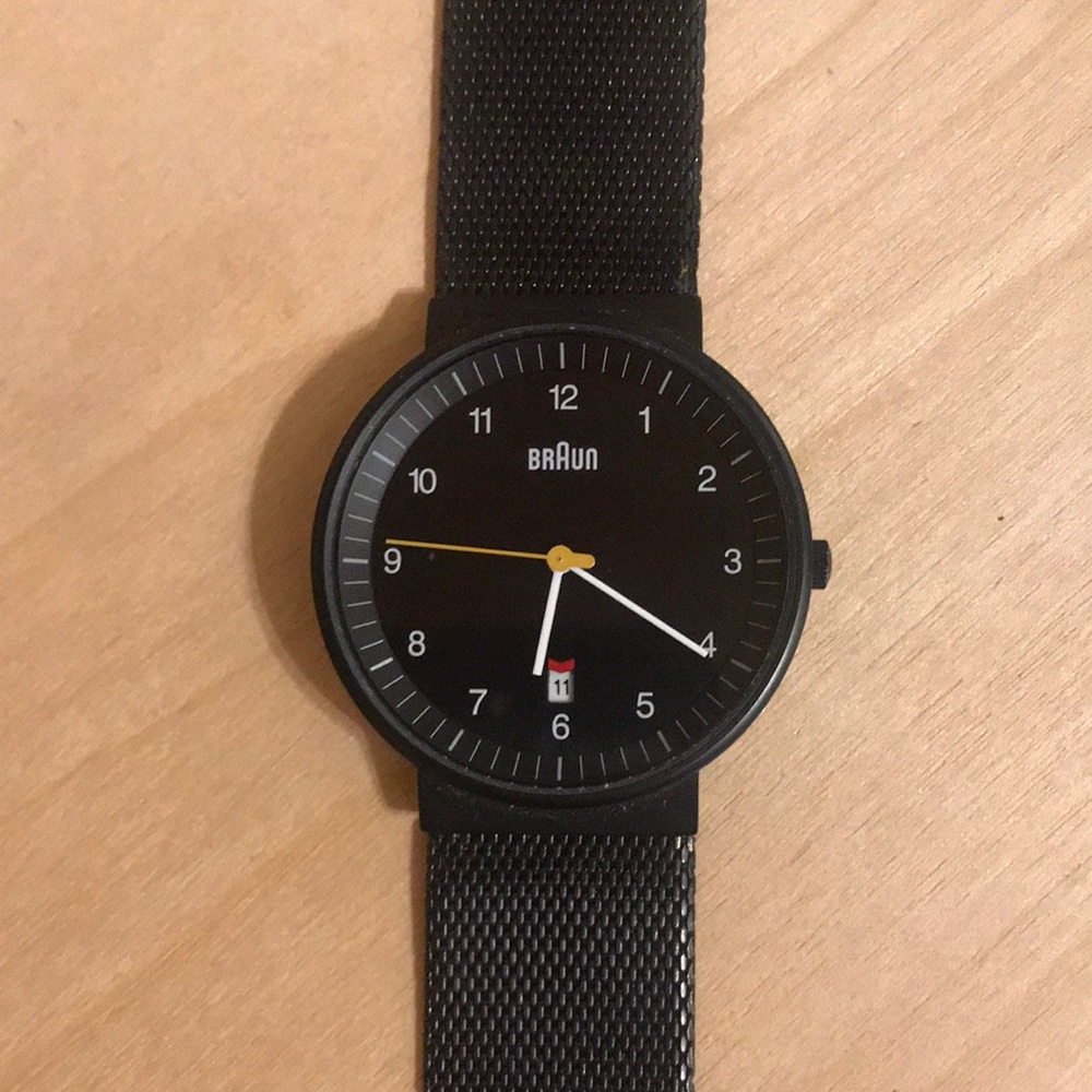 Braun watch - excellent condition. Stainless watch and band.